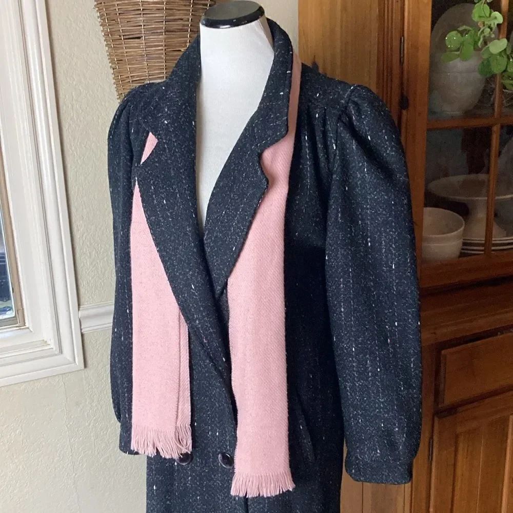 Vintage NYC New York Girl Fully Lined Wool Blend Longline Coat Size 10